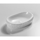 Раковина накладная Gid 777s 51222 белая 60x39x13.5