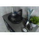Раковина накладная Gid Nc901 52223 черная матовая 41x34x15