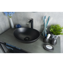 Раковина накладная Gid Nc901 52223 черная матовая 41x34x15