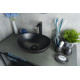 Раковина накладная Gid Nc901 52223 черная матовая 41x34x15