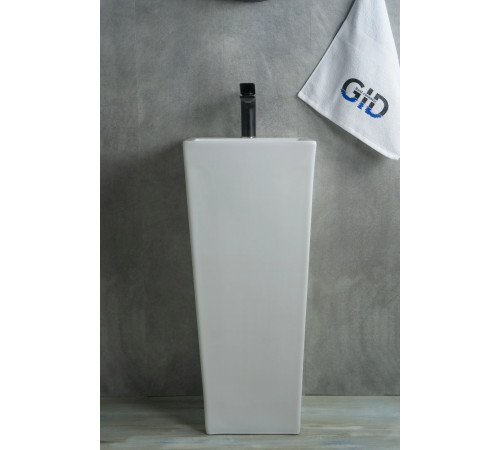 Раковина напольная Gid Nb147 81104 белая 34x33x85