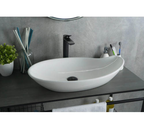 Раковина накладная Gid N9052 51116 белая 65x38x14