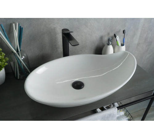 Раковина накладная Gid N9052 51116 белая 65x38x14