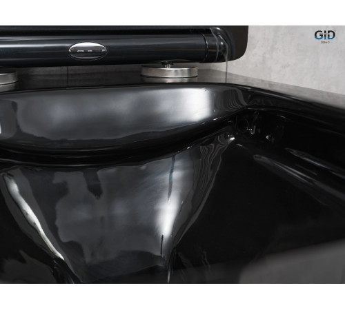 Подвесной унитаз GID Tr2144BL 62224Y черная глянцевая 52x36x33.5