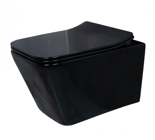 Подвесной унитаз GID Tr2144BL 62224Y черная глянцевая 52x36x33.5
