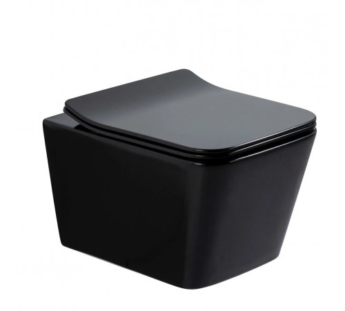 Подвесной унитаз GID Tr2144BL 62224Y черная глянцевая 52x36x33.5