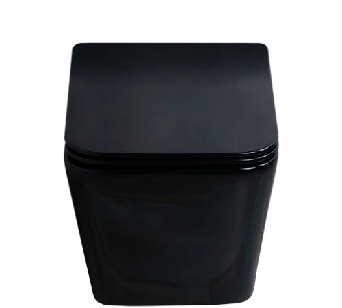 Подвесной унитаз GID Tr2144BL 62224Y черная глянцевая 52x36x33.5