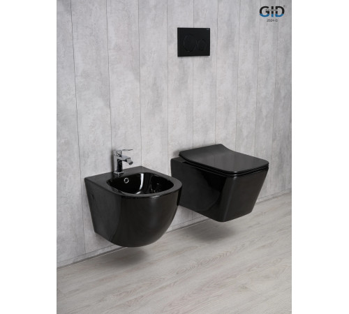 Подвесной унитаз GID Tr2144BL 62224Y черная глянцевая 52x36x33.5