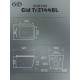 Подвесной унитаз GID Tr2144BL 62224Y черная глянцевая 52x36x33.5