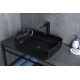 Раковина накладная Gid BL1304 53351 черная глянцевая 50x39x13
