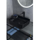 Раковина накладная Gid BL1304 53351 черная глянцевая 50x39x13