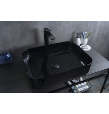 Раковина накладная Gid BL1304 53351 черная глянцевая 50x39x13