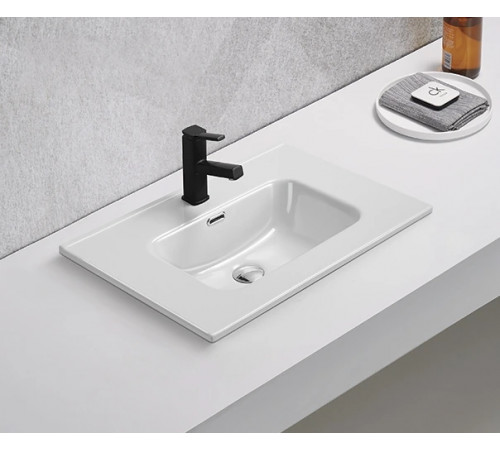 Раковина встраиваемая Gid 9070s 71156 белая 71x46.5x17