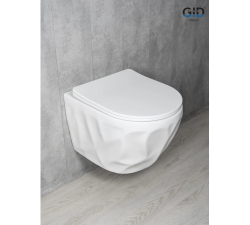 Подвесной унитаз GID Tornado Tr2196TFX 62263Y белый 49x35.5x34