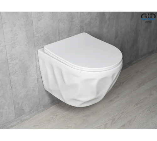 Подвесной унитаз GID Tornado Tr2196TFX 62263Y белый 49x35.5x34