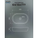 Раковина накладная Gid Bm777 53357 черная матовая 60x39x13.5