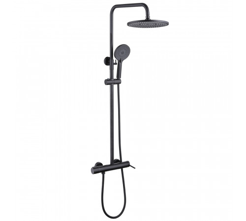 Стойка для душа ABBER Emotion AF8816BL с изливом, черный матовый