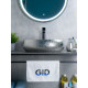 Раковина накладная Gid 9030s 52235 хром 48x34x15