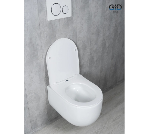 Подвесной унитаз GID Tornado Tr2133TF 62262Y белый 49x36x34