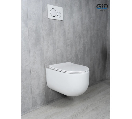 Подвесной унитаз GID Tornado Tr2133TF 62262Y белый 49x36x34