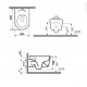 Подвесной унитаз GID Tornado Tr2133TF 62262Y белый 49x36x34