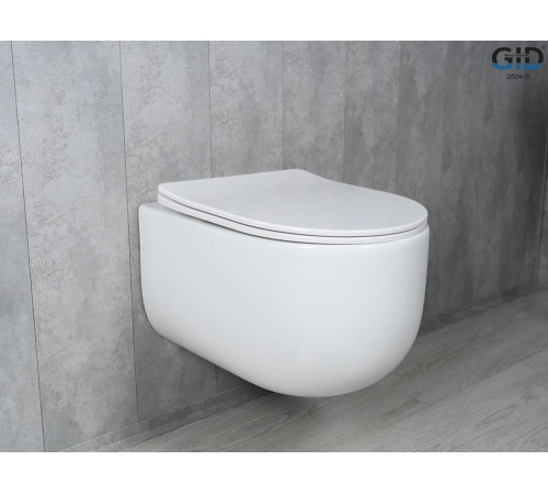 Подвесной унитаз GID Tornado Tr2133TF 62262Y белый 49x36x34