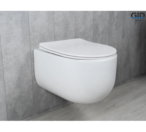 Подвесной унитаз GID Tornado Tr2133TF 62262Y белый 49x36x34