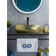 Раковина накладная Gid 9030g 52234 золотая 48x34x15