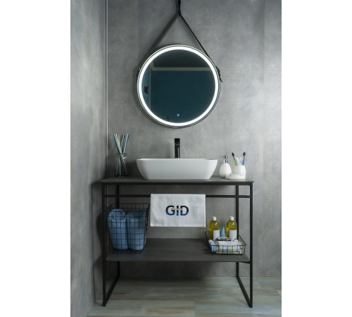 Раковина накладная Gid N9047 51184 белая 55x42x15