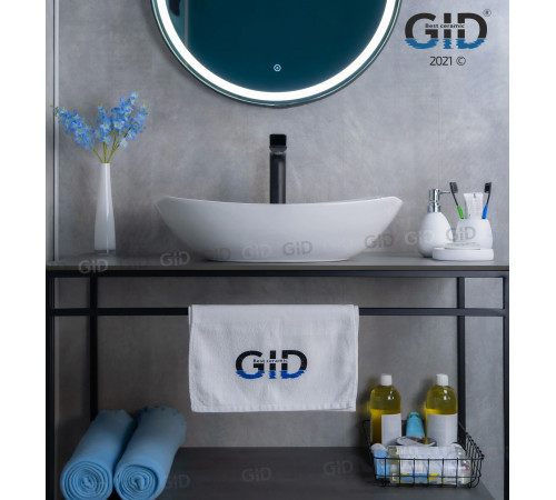 Раковина накладная Gid N9137 51177 белая 56x40x16