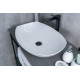 Раковина накладная Gid N9137 51177 белая 56x40x16