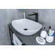 Раковина накладная Gid N9137 51177 белая 56x40x16