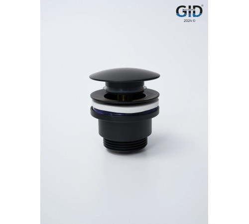 Клапан донный GID универсальный G-59BM 76605K черный матовый 7x7x10