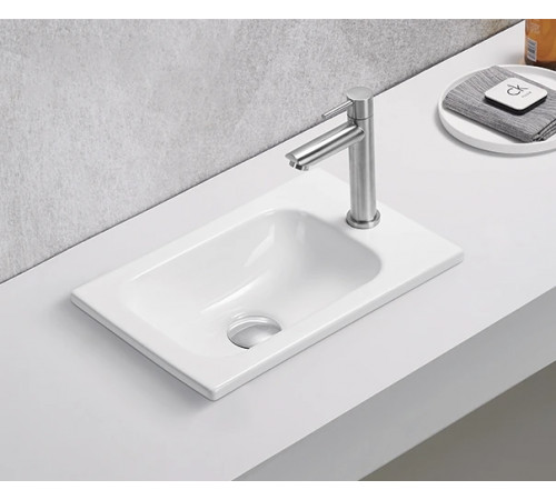 Раковина встраиваемая Gid N3340 71170 белая 40.5x26x10