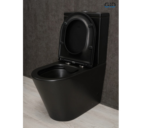 Напольный унитаз Gid Tn2189Bm 62248Y черный матовый 64.5x38.5x82.5