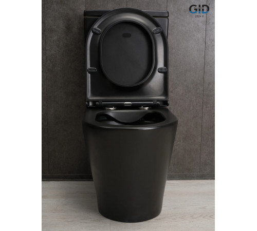 Напольный унитаз Gid Tn2189Bm 62248Y черный матовый 64.5x38.5x82.5