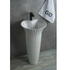 Раковина напольная Gid Nb132 81113 белая 41x41x84