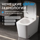 Приставной унитаз Abber Rechteck AC1213P белый с импульсным смывом