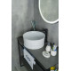 Раковина накладная Gid W969 51174 белая 41x41x18