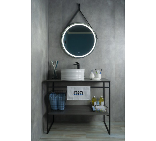 Раковина накладная Gid W969 51174 белая 41x41x18