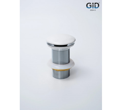 Клапан донный GID без перелива Whm100 74403K белый матовый 7x7x10