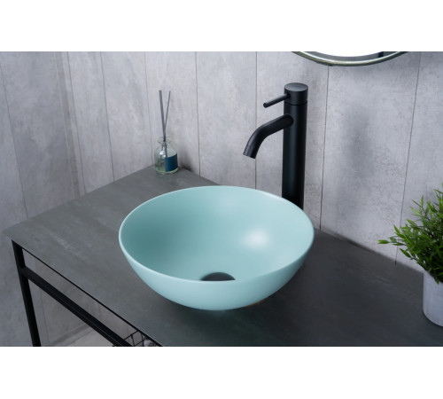 Раковина накладная Gid 9081tifm 53402 тиффани матовая 36x36x14