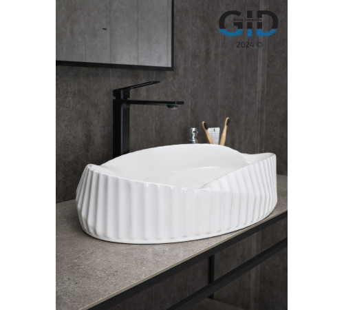 Раковина накладная Gid 888s 51223 белая 60x38.5x13.5