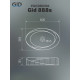 Раковина накладная Gid 888s 51223 белая 60x38.5x13.5