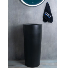 Раковина напольная Gid Nb130bg 81110 черная графит 40x40x85