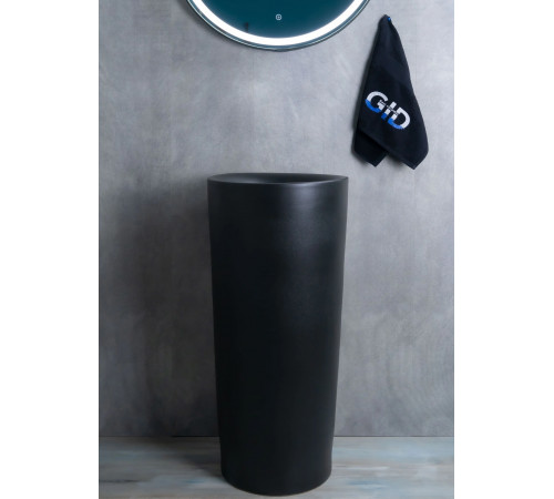 Раковина напольная Gid Nb130bg 81110 черная графит 40x40x85