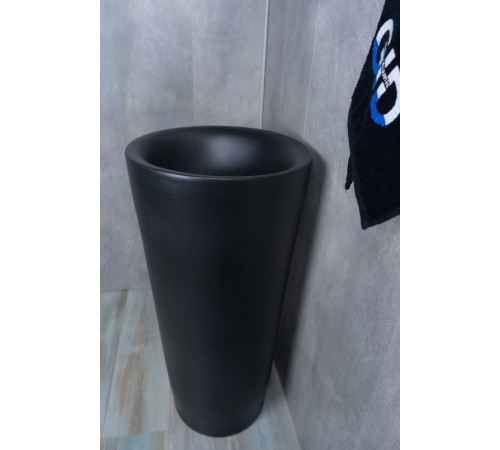 Раковина напольная Gid Nb130bg 81110 черная графит 40x40x85
