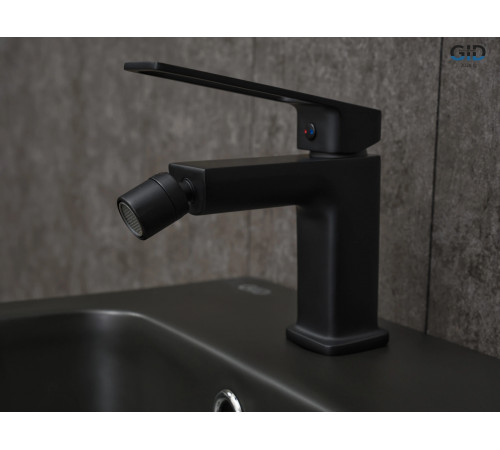 Смеситель Gid для биде Niagara L057-BM-B L057BMB черный матовый