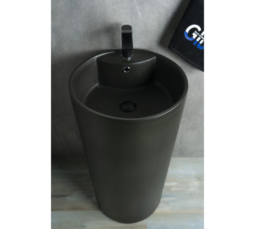 Раковина напольная Gid Nb135bg 81109 черная графит 45x45x85