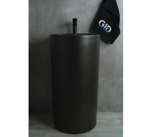 Раковина напольная Gid Nb135bg 81109 черная графит 45x45x85